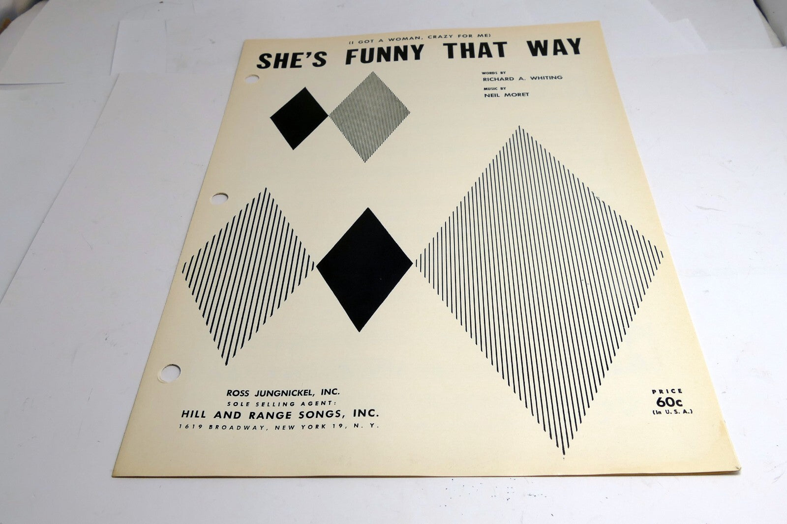 She's Funny That Way Whiting Neil Moret   1955 Sheet Music Sinatra
