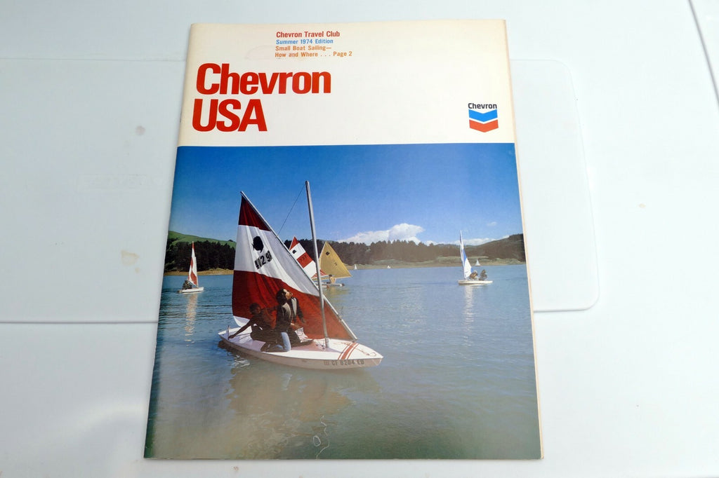Summer 1974 Chevron USA Travel Club Magazine Small Boat Sailing Oregon's Sahara