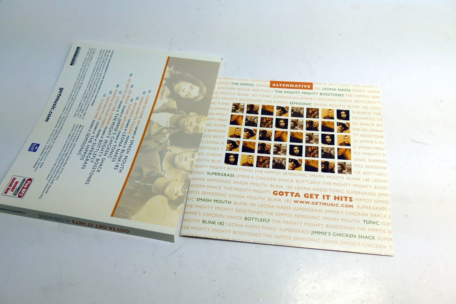 Inlay cover art only   no case or cd included gotta get it hits alternative
