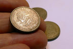 150 Mexico 50 X 3 Pesos Coin Benito Pablo Juárez García - pack lot of three 1986