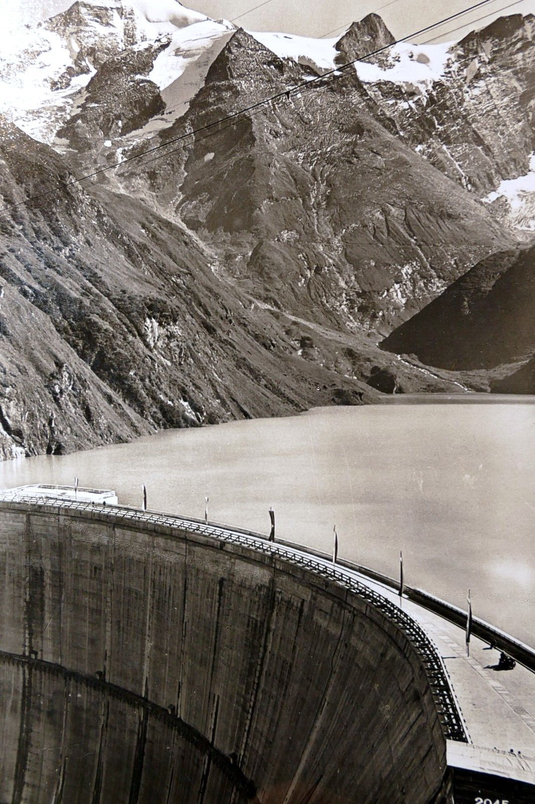 Limbergsperre kaprun austria landscape postcard 1930's   unposted