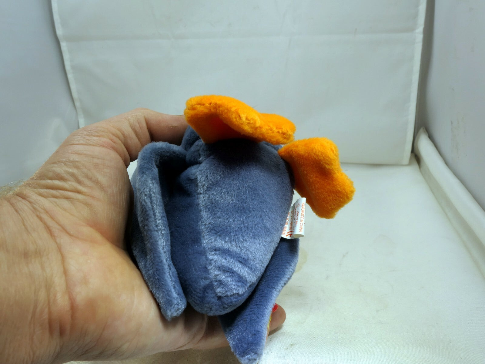 TY Beanie Baby scoop Rare/Retired 1996 plush toy collection bird gray pelican