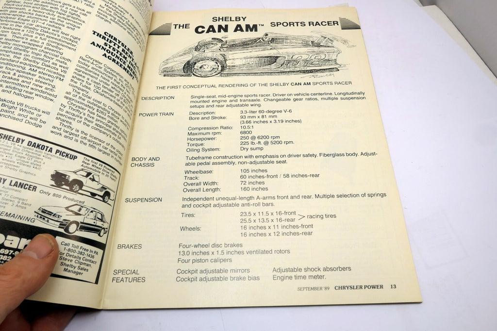 Chrysler Power Car Magazine September 1993  Performance Mopars Muscle cars Fakes