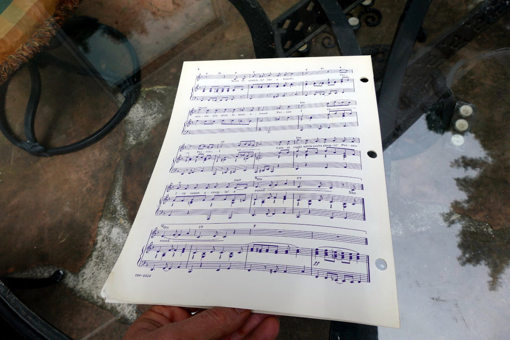 Poison Ivy The Coasters  by Jerry Leiber Mike Stoller   1958 Sheet Music