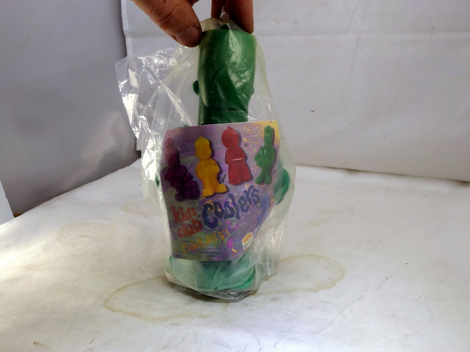 1995 BURGER KING KIDS CLUB COOLER “JAWS” Green Happy meal