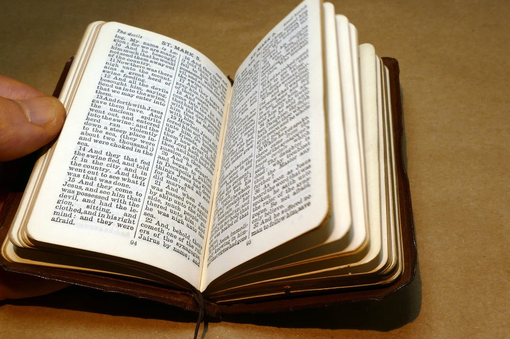 Pocket Oxford New Testament Bible Printed in London 1900's w/ color pictures