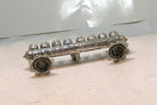 925 Sterling Menorah Judaica Silver Candle Chanukah Yemenite ornate 100gr
