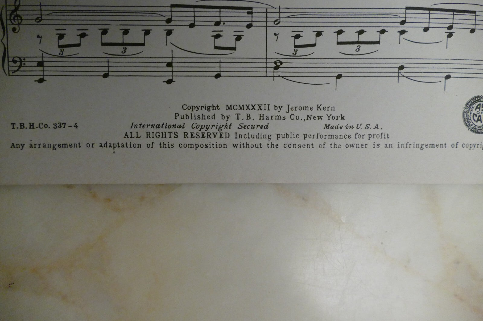 The Song Is You 1932 by Jerome Kern from "Music In The Air" musical