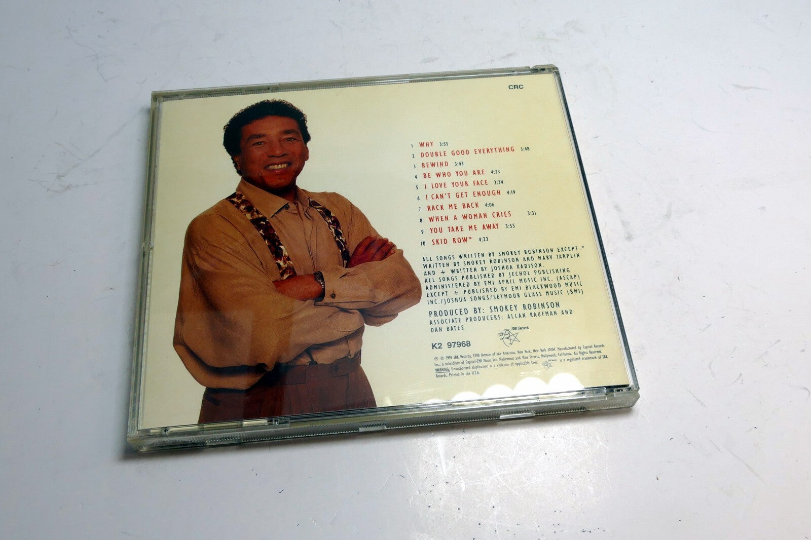 Robinson, Smokey : Double Good Everything CD K2 97968 SBK Records 1991
