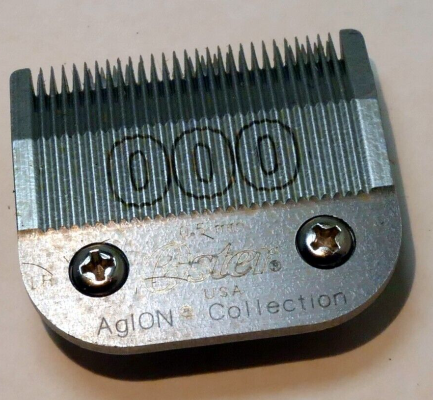 Oster clipper replacement blade 000 agion 0.5mm used
