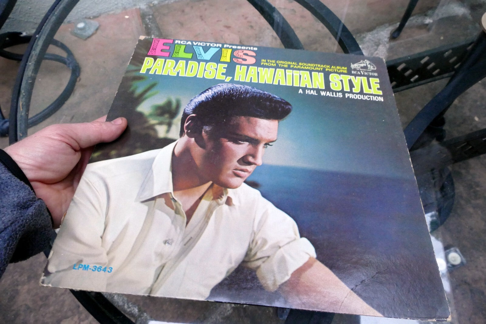 1966 Elvis Presley Paradise Hawaiian Style  LPM-3643 - ALBUM ART COVER ONLY
