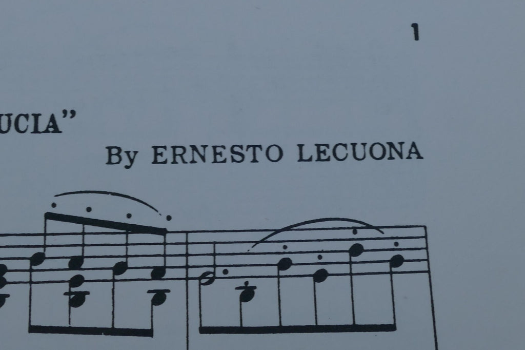 Ernesto Leguona Cordoba from Andalucia suite Sheet Music 1932