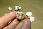 MINIATURE  CHINA VIOLETS FLOWERS PORCELAIN Tea Set JAPAN 7X11cm FLORAL DESIGN
