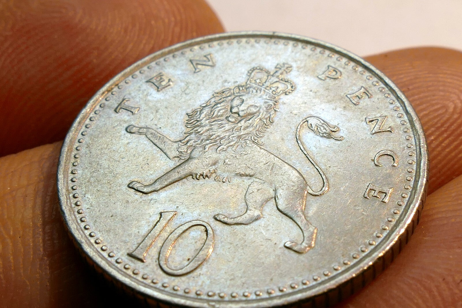 Ten Pence Coin Elizabeth II 1992 GREAT BRITAIN 10 TEN PENCE UK Lion