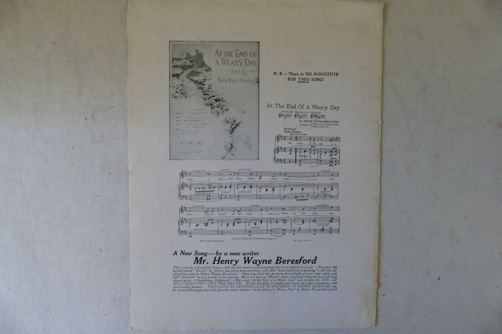 Sand Dunes (My Desert Rose) 1918, by Byron Gay, Will Rossiter