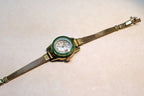 OMNIA Gold Tone 17 Jewel Swiss Mechanical Watch antimagnetic Vintage Ladies