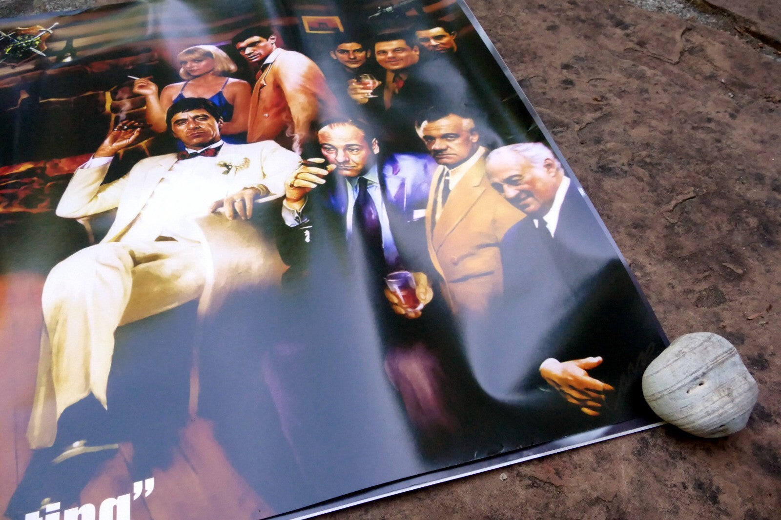 THE MEETING - TV & MOVIE GANGSTER Mafia Cosa Nostra 24x36" Large wall poster