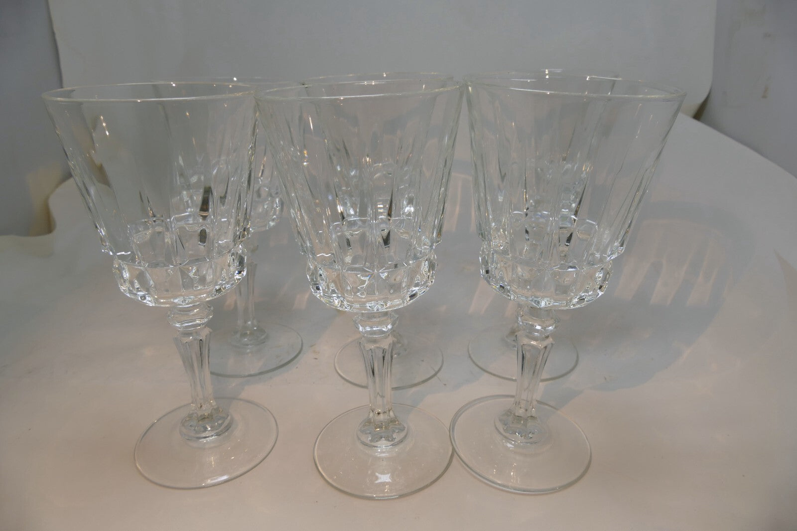 Cristal D'Arques Durand Crystal Chantelle Claret Wine Glass Goblet Set of 6