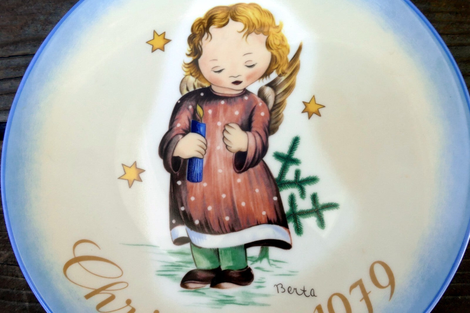 Sister berta hummel starlight angel plate 1979 christmas