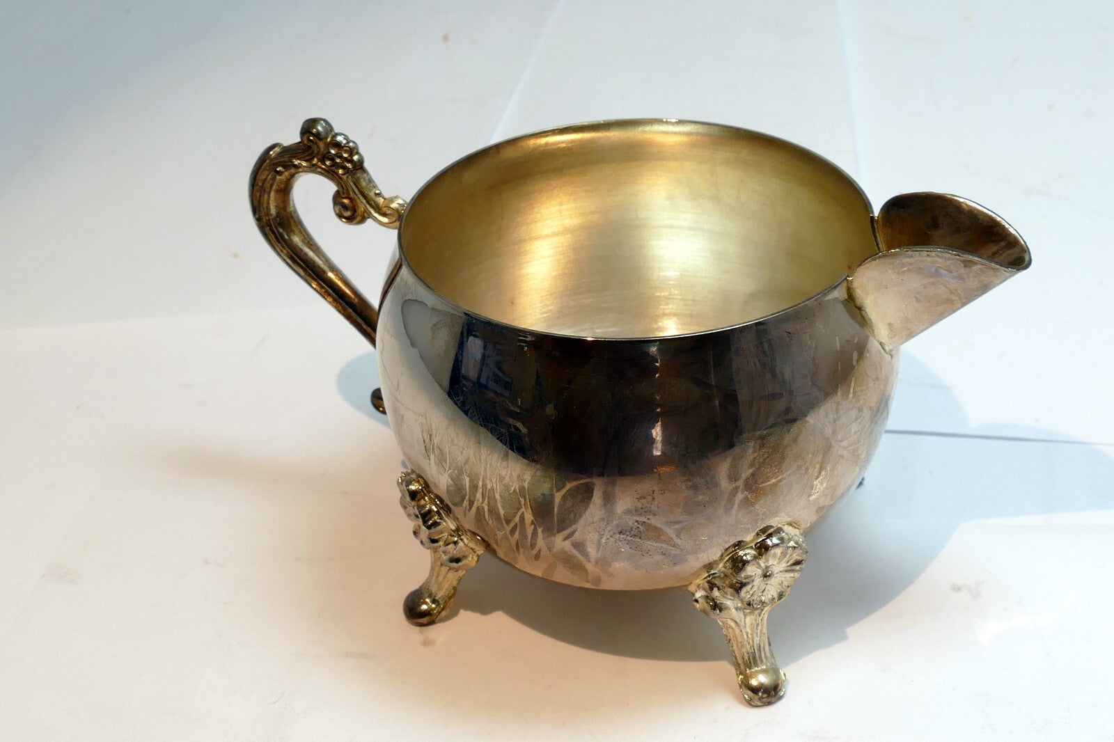SILVER  PLATE  CREAMER  made in Indonesia