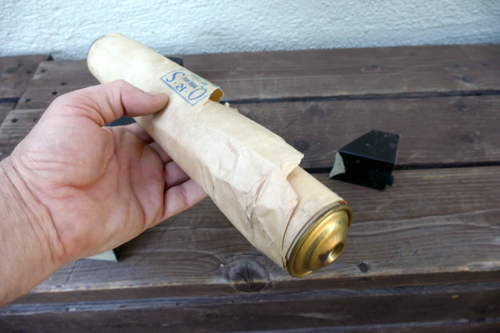 QRS Word Piano Roll WF7076 Donau Wellen Walzer Ivanovici - damaged front - AS IS