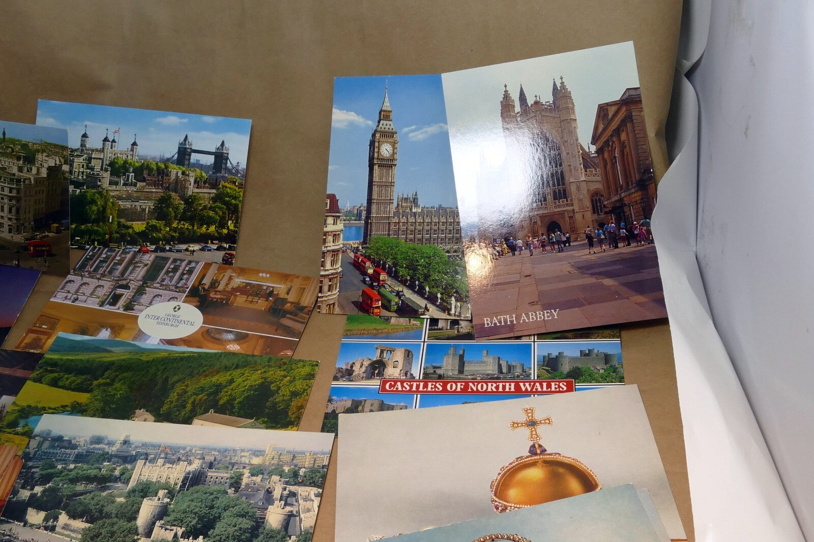 United Kingdom London Britain Unposted Postcard Lot pack of 20 Towns 1970's