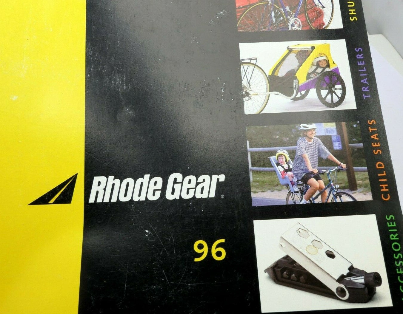 Rhode gear 1996 catalog brochure advertising equipment bicycles trailers accesso