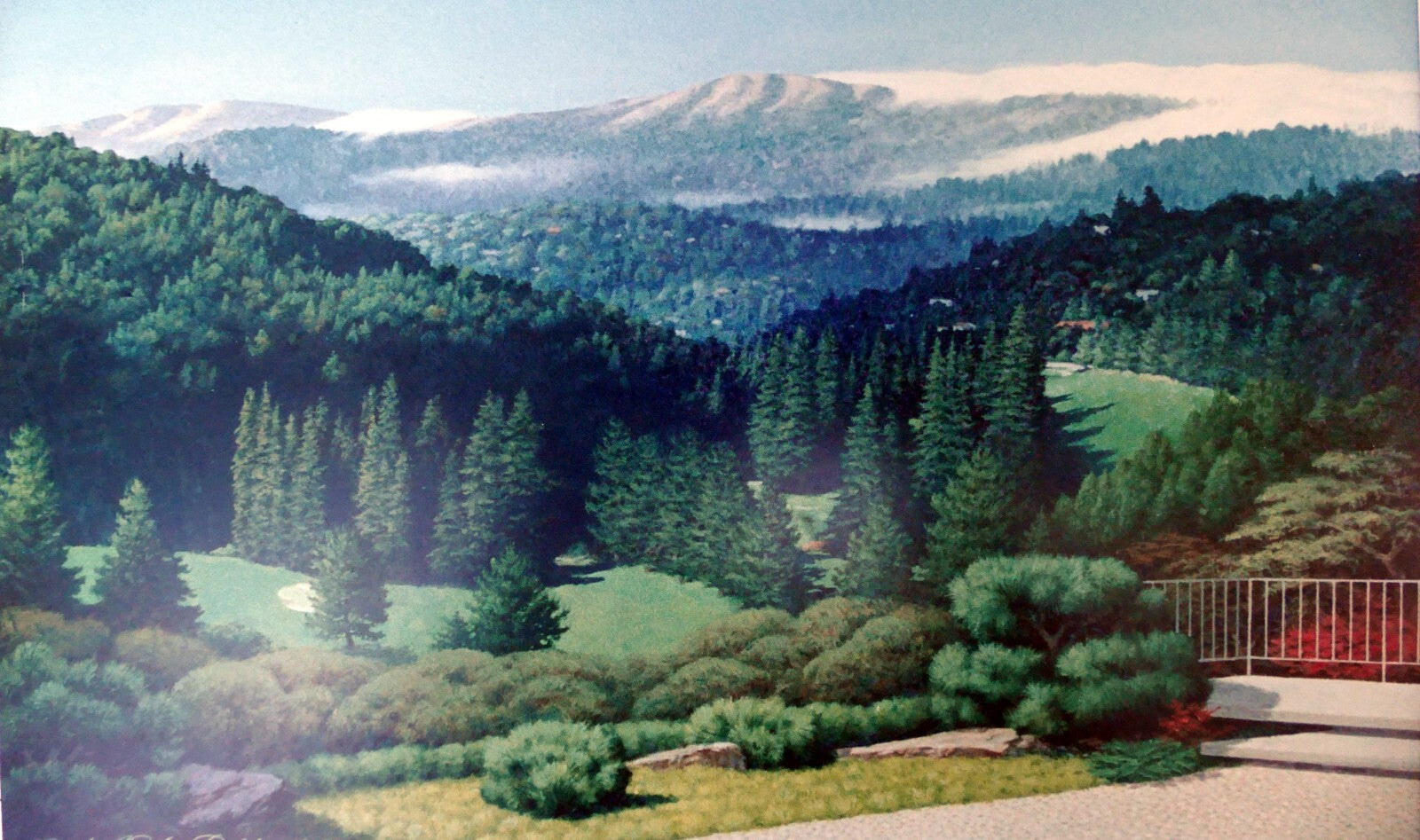 Nagel parkhurst sierra nevada cafe landscape print   1994