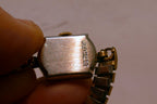 Gruen Precision Ladies Watch 10K RGP BEZEL Square Art Deco - Not working AS IS
