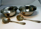 Eastern star sterling spoon w/ cereal bow 1898 (set of two)