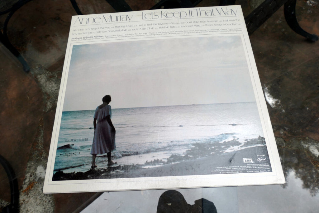 Anne Murray  LP  Let's Keep It That Way  Capitol  1978 ST-11743