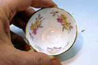 REGENCY ENGLISH BONE CHINA SUGAR BOWL Yellow and Pink