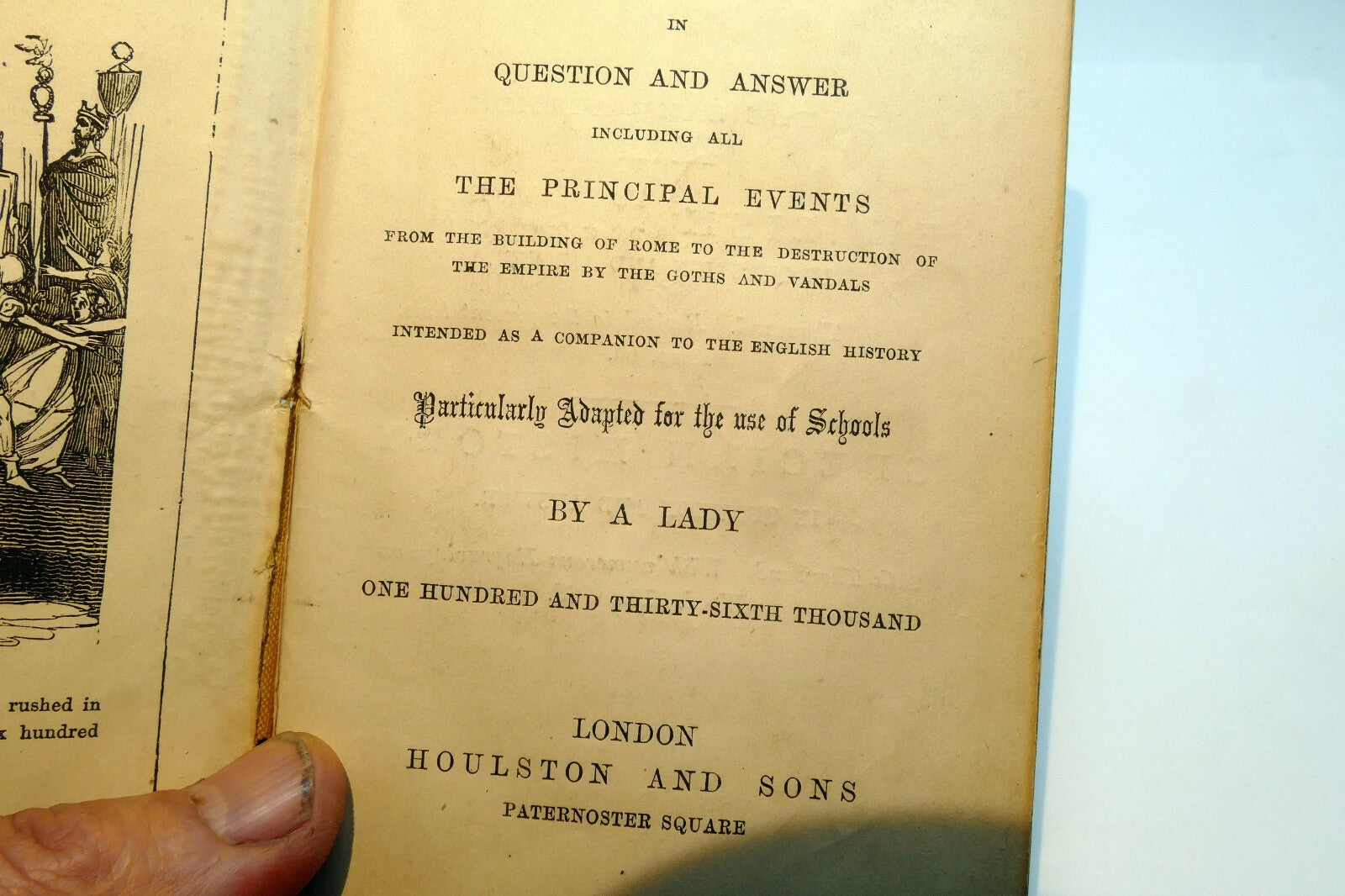 Roman History in Question and Answer by Lady Houston and Sons 1880