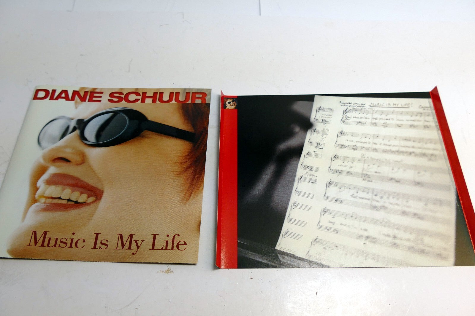 Inlay cover art only   no case or cd included diane schuur music is my life