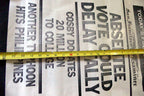 San Francisco Examiner Newspaper "Absentee Vote Delay Tally " Poster vintage