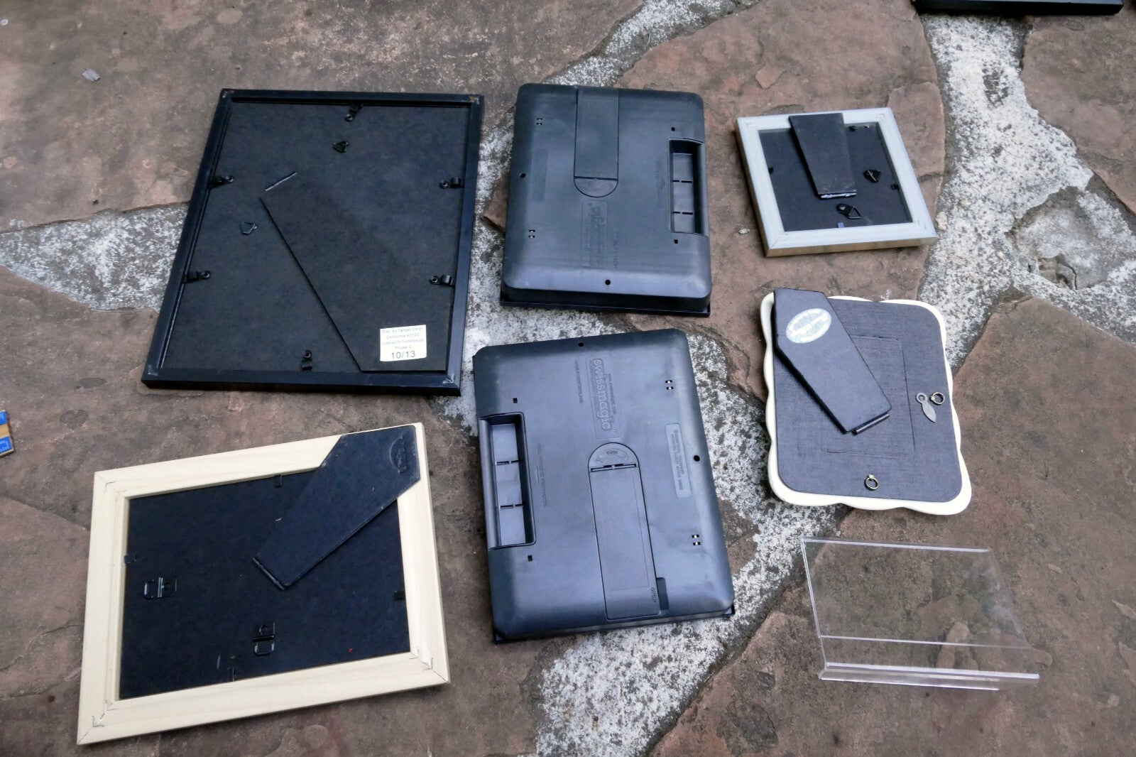 Pack of 7 Four Plastic Picture Portrait Frame 4X4" 4X6" 5X7" Art Photo lot