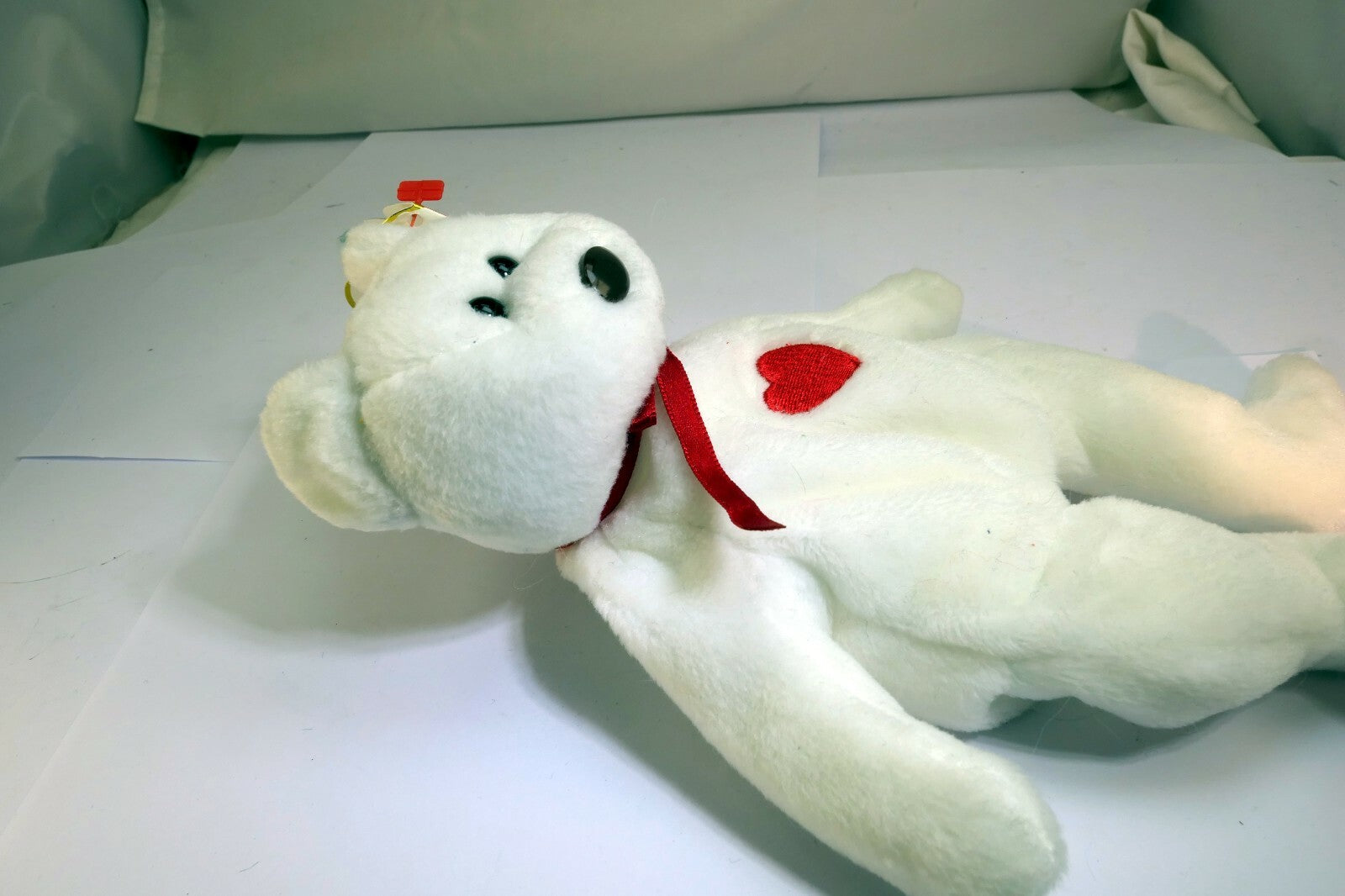Ty Beanie Babies Valentino Teddy Bear 1993-1994 errors Brown Nose style 4058