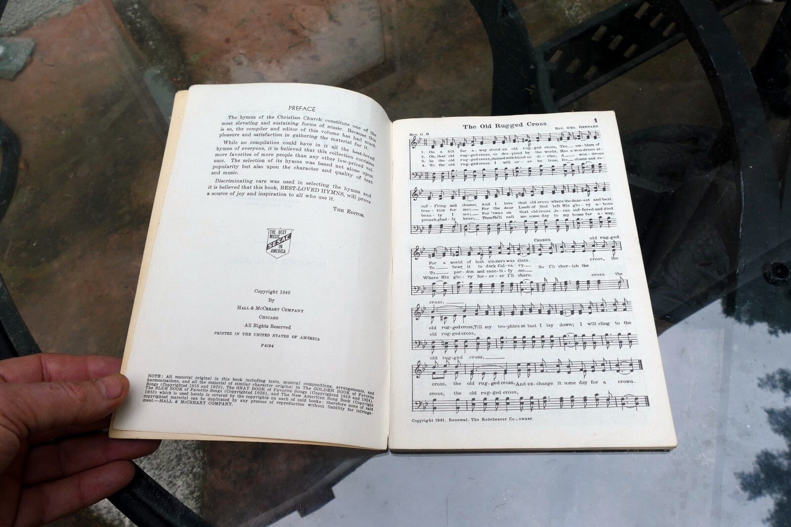 Sheet Music Best-Loved Hymns by Florence Martin 1940 Hall & McCreary Co. Chicago