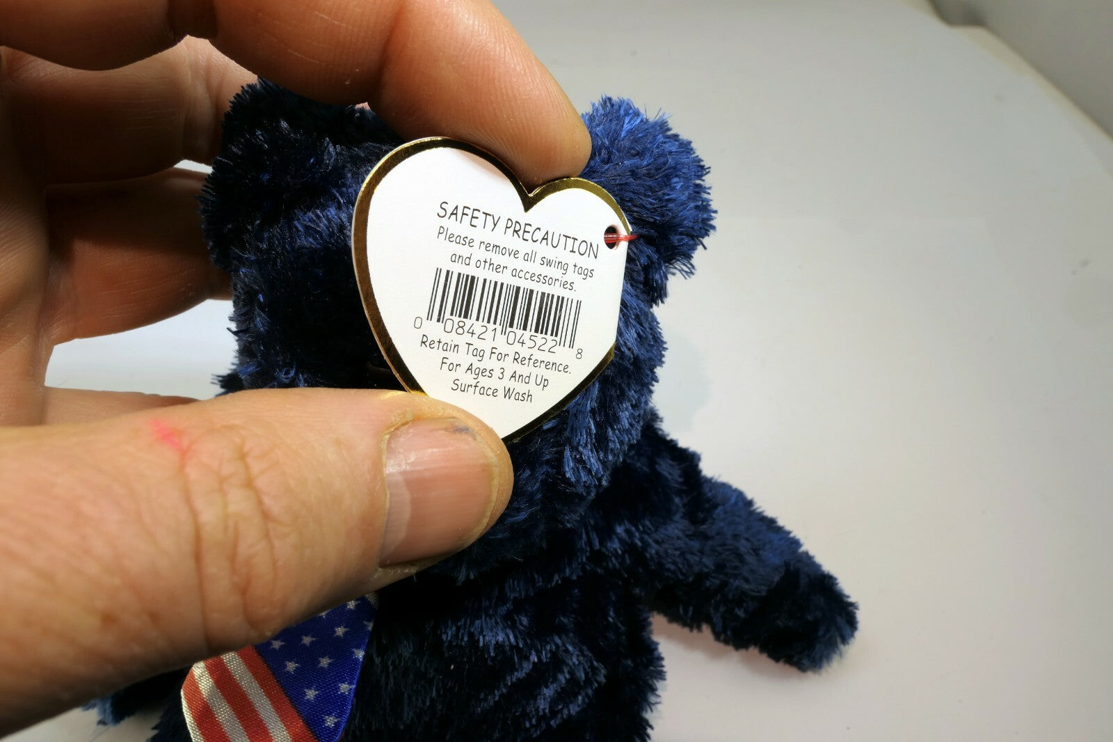 TY Beanie Babies "Pops" USA 2002 Teddy Bear 8" new with tag Daddy Father