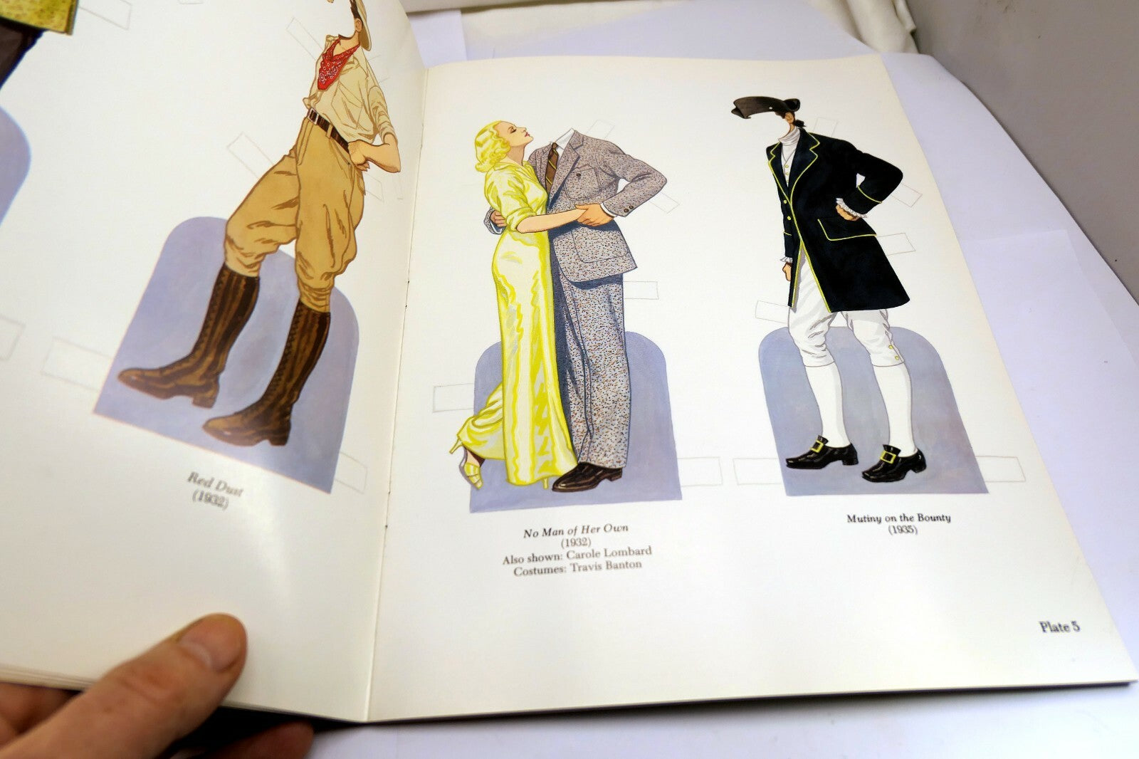 Clark Gable Paper Dolls in Full Color by Tom Tierney (1986, Paperback )