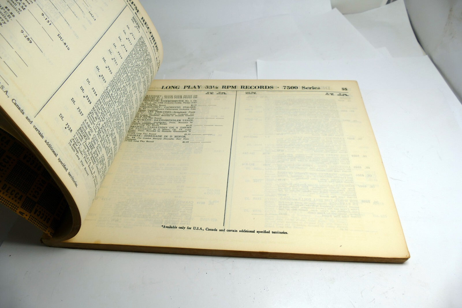 Decca Records Catalog Reference Guide January 1953 LP 45 78 33 1/3 RPM Vol 2
