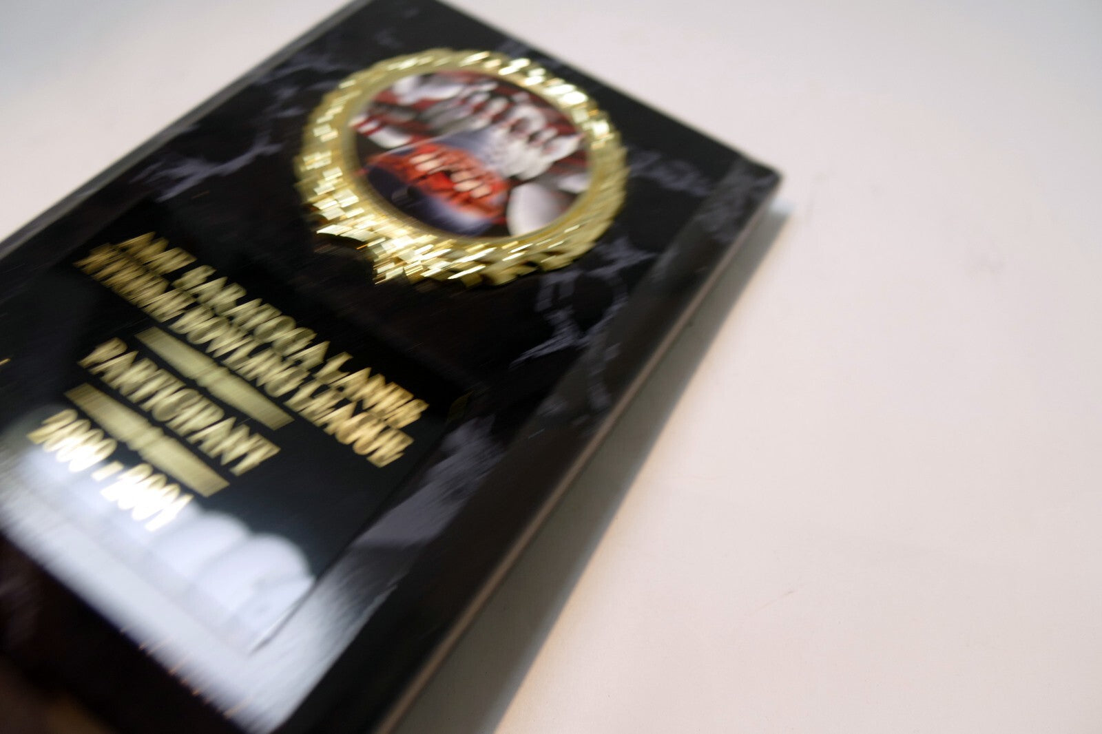 Bowling Plaque award 2000-2001 AMF Saratoga Lanes League California USA