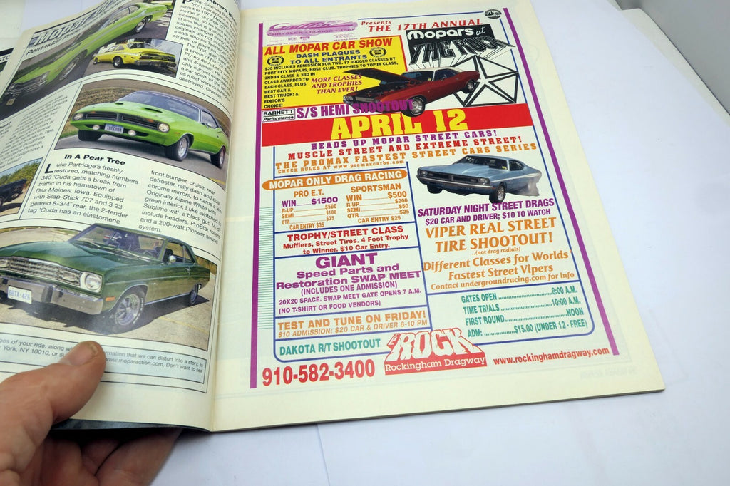 Mopar Action Car Magazine April 2008 New Cuda '09 Challenger HEMI RAM NST