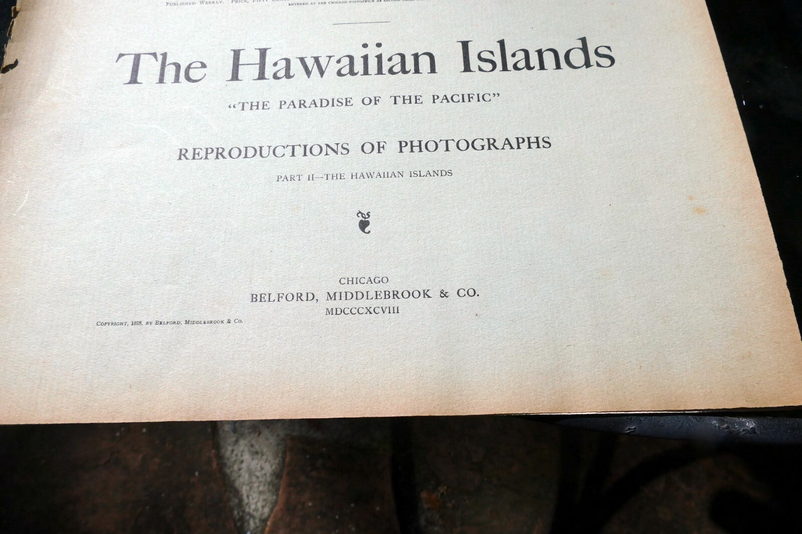 The Hawaiian Islands Paradise Of The Pacific Book Photographs Journal Apr. 1898