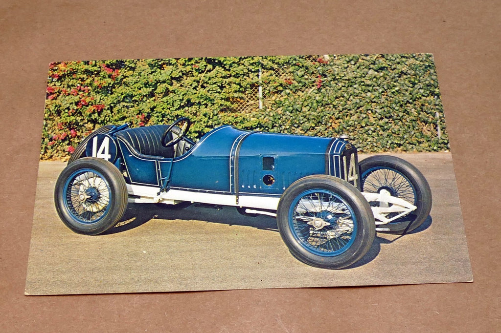 Unposted Postcard 1913 Peugeot Race Car from Briggs Museum 1972