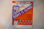 Over here, sheet music 1929, "sons o' guns", by arthur swanstrom, benny davis, j. fred coots