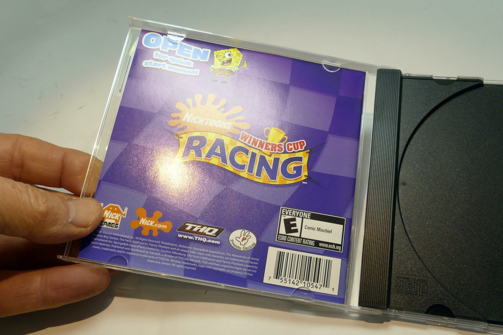 Video Game PC Nicktoons Winners Cup Racing 2006  CD Rom interactive