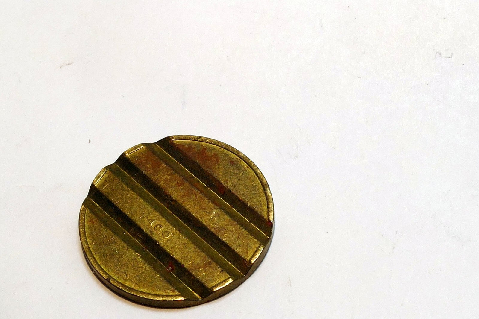 Old Bullwinkle's Grooved Arcade Token