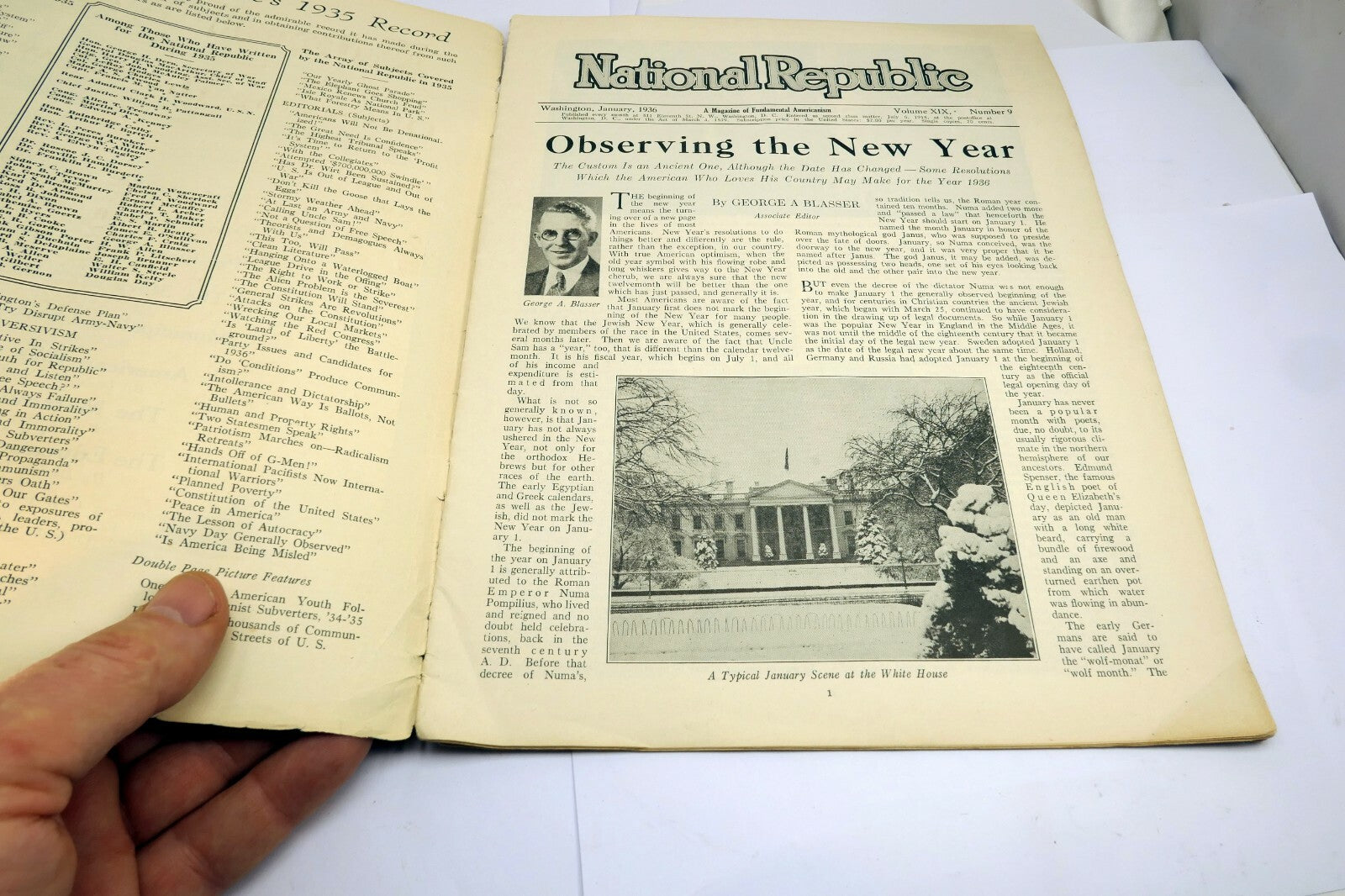 National Republic January 1936 Magazine of Fundamental Americanism USA
