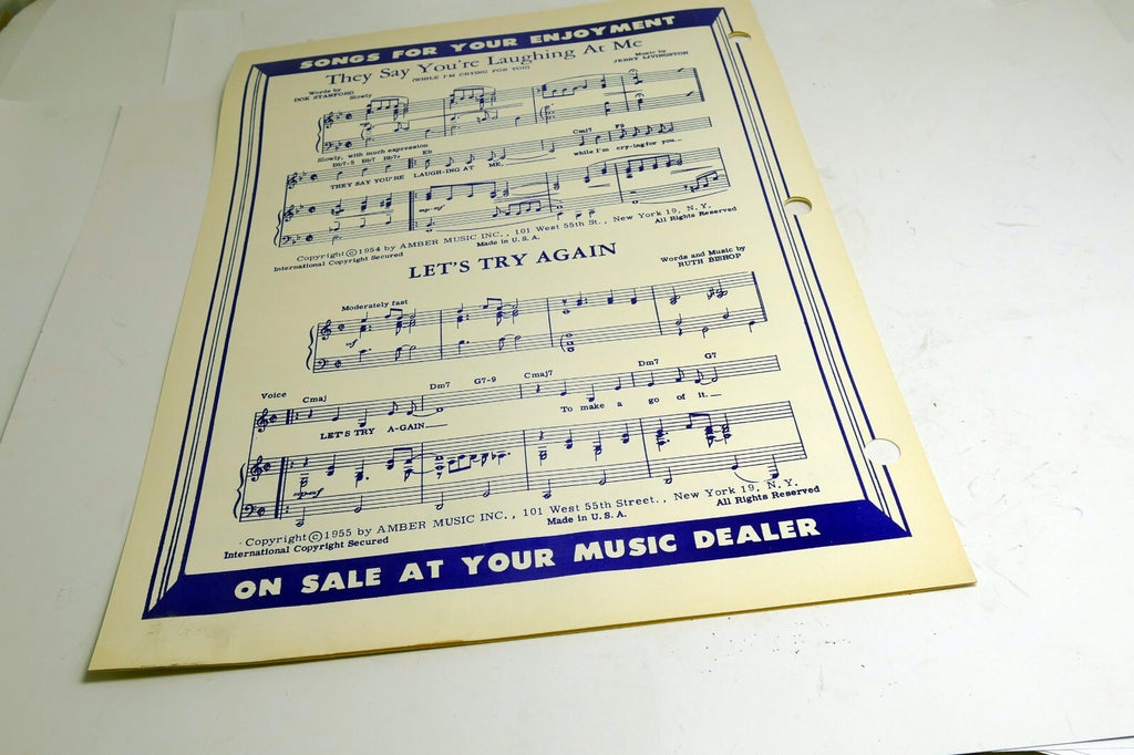 Missing You Red Sovine Dale Noe 1961 Sheet Music
